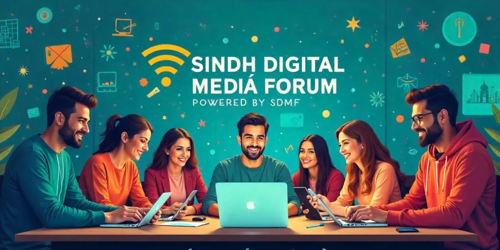 Sindh Digtial Media Forum- Website Cover